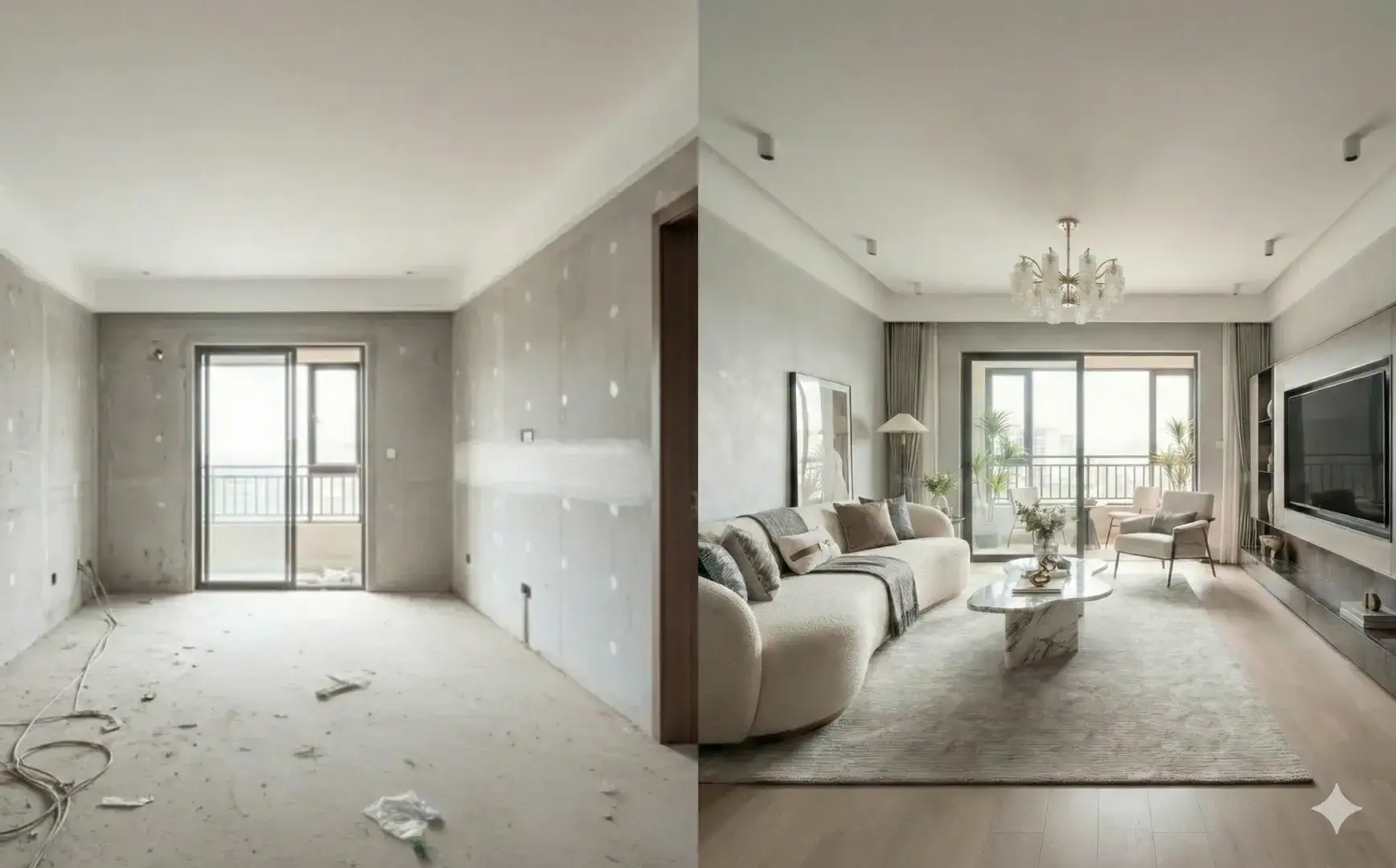 Bare Room Interior Design Generator