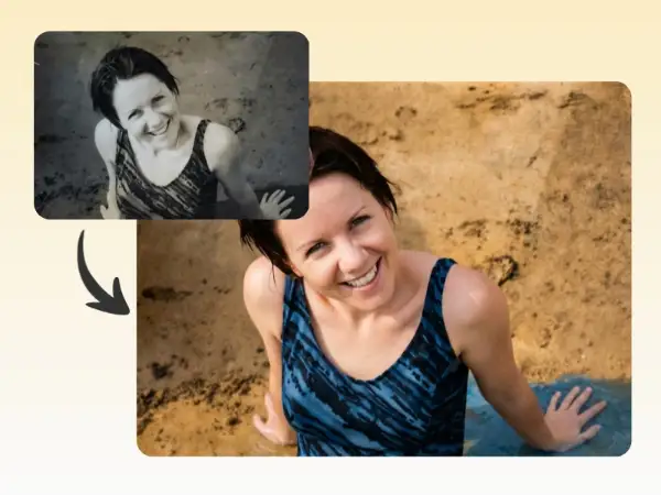 black and white pics add color