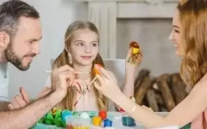 A family enjoying toy time together