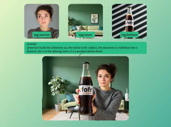 woman holding a bottom