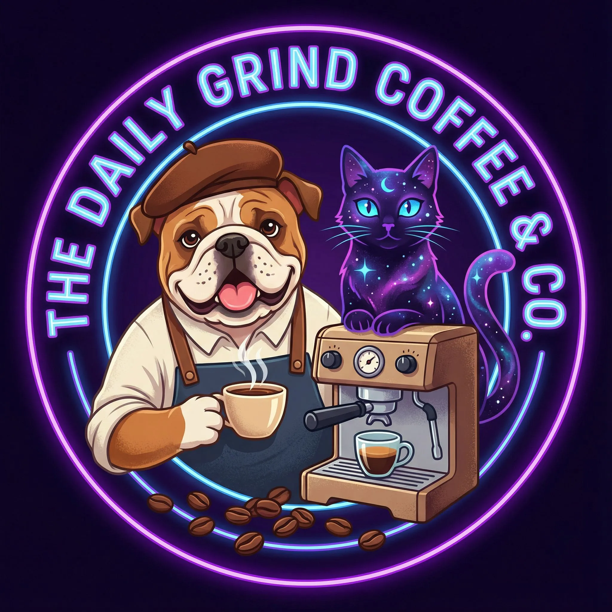 AI Logo Generator example with Coffee Shop Logo