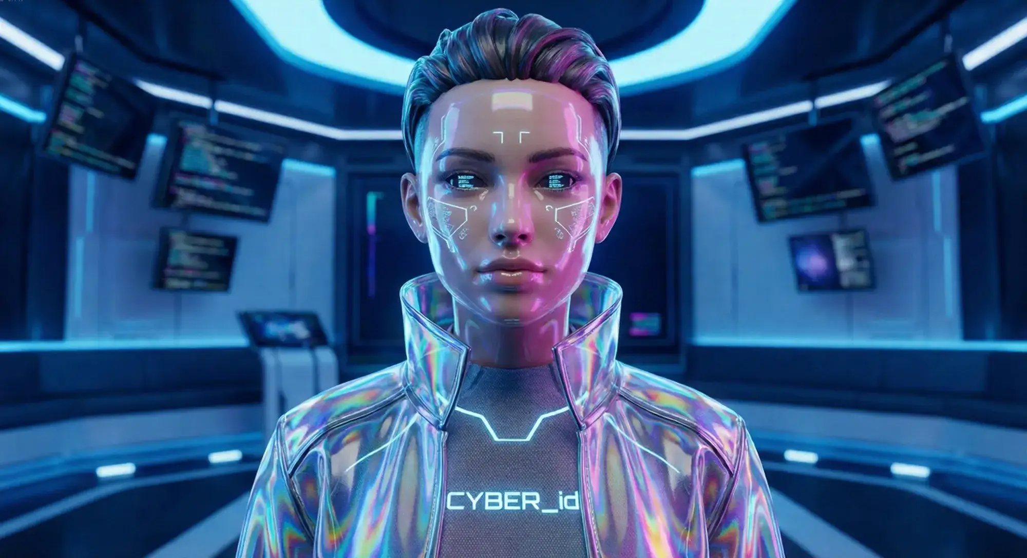 AI face generator example with virtual digital human