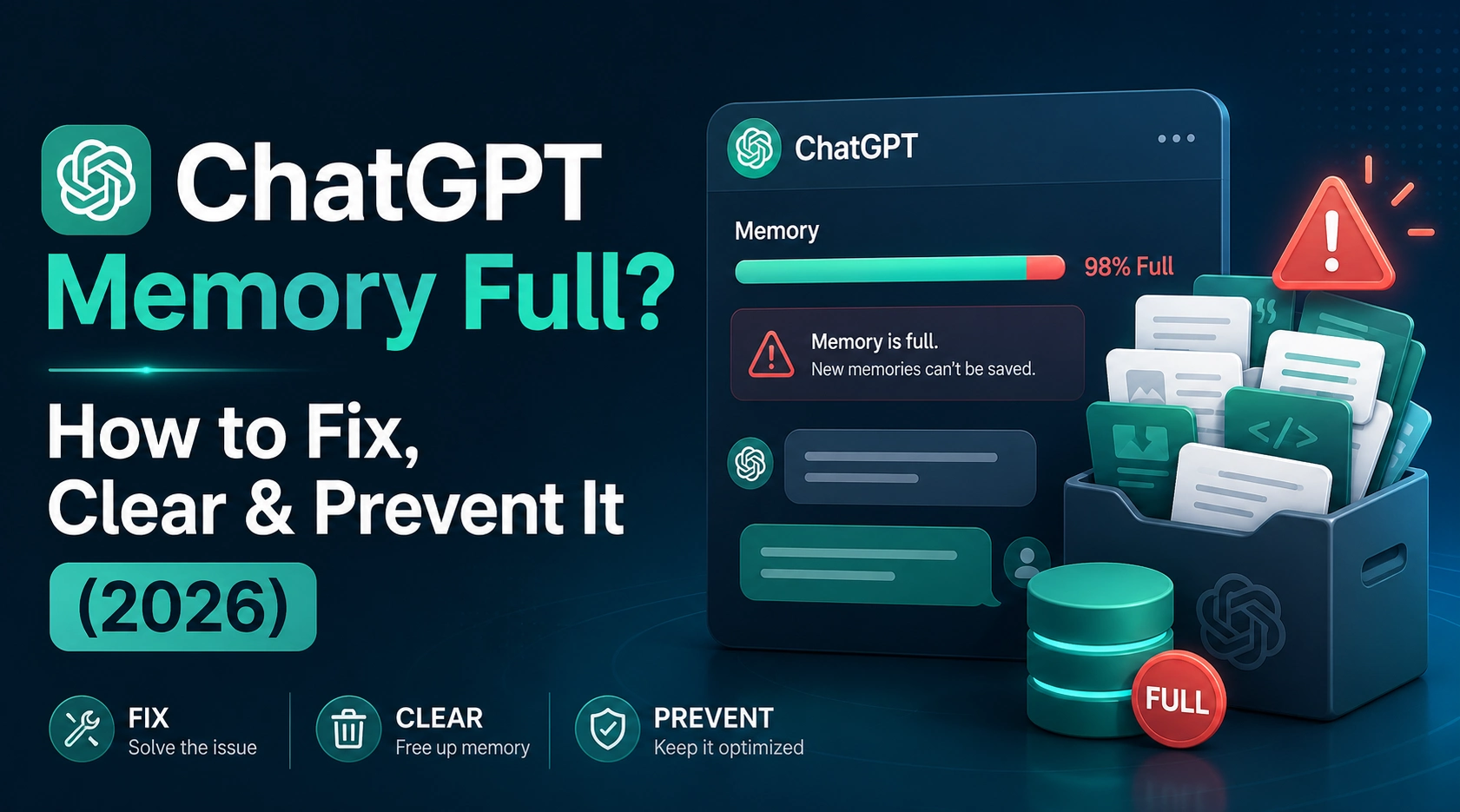 ChatGPT Memory Full? How to Fix, Clear & Prevent It (2026)