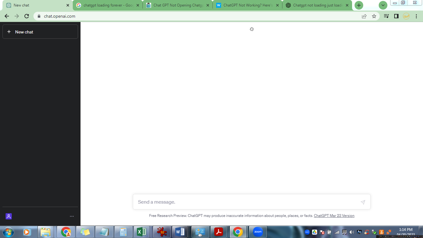 chatgpt not loading
