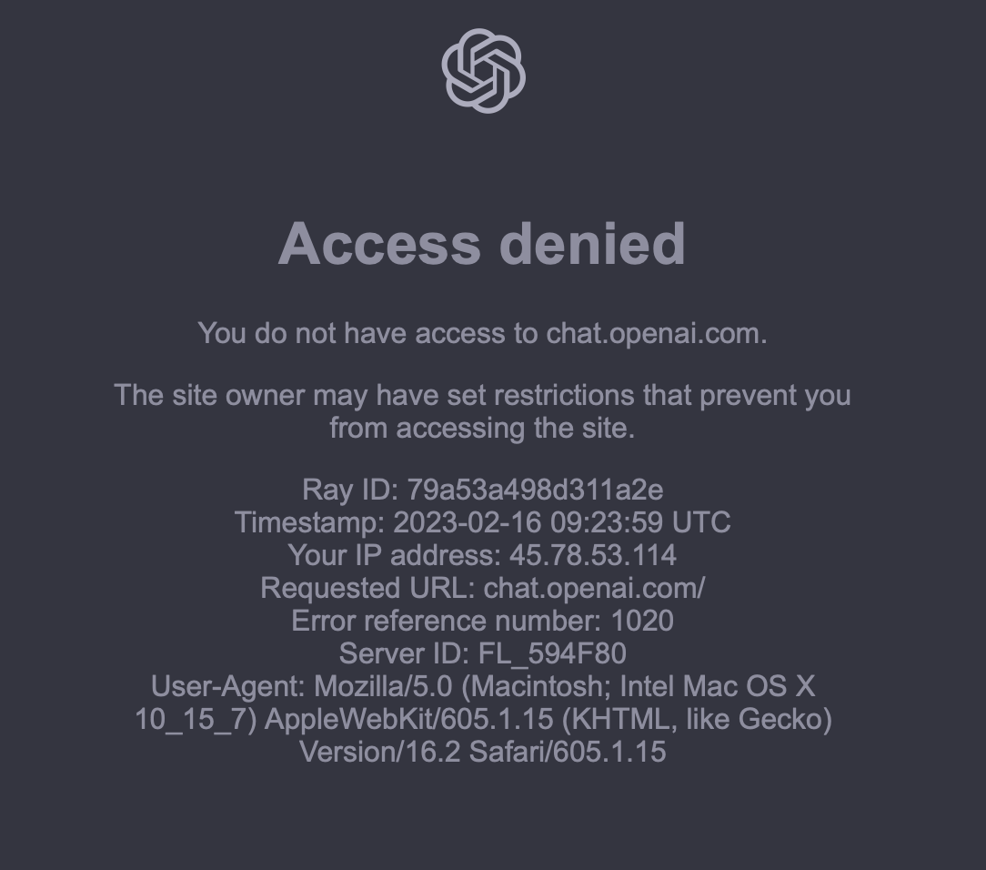 gpt access denied