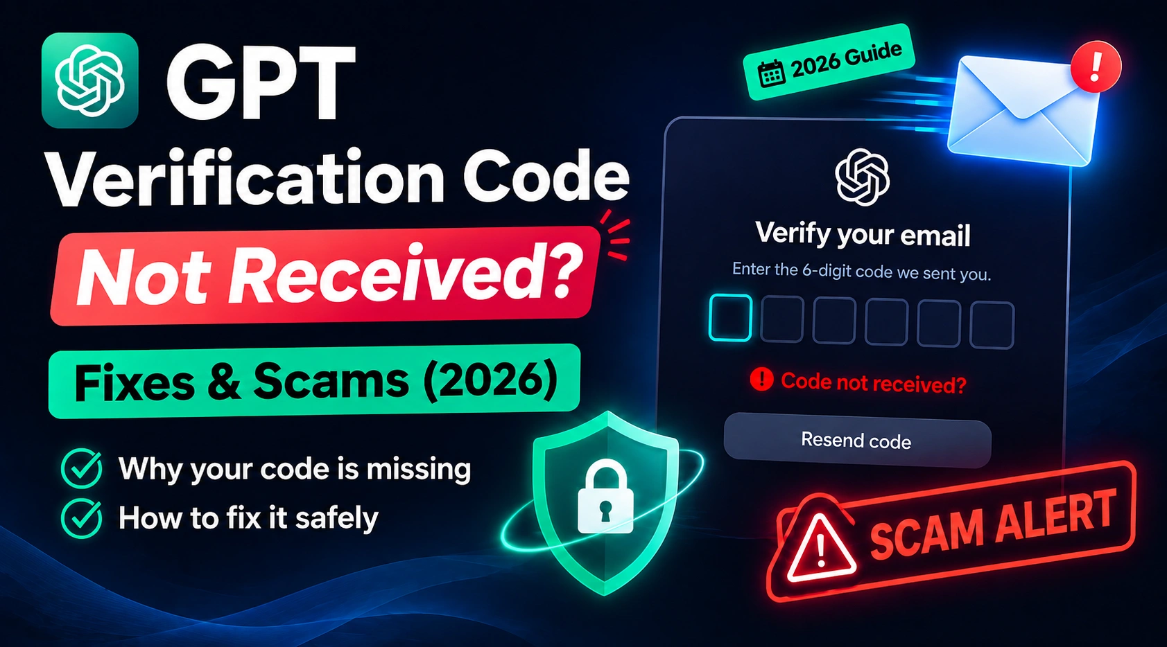 GPT Verification Code Not Received? Fixes & Scams (2026)