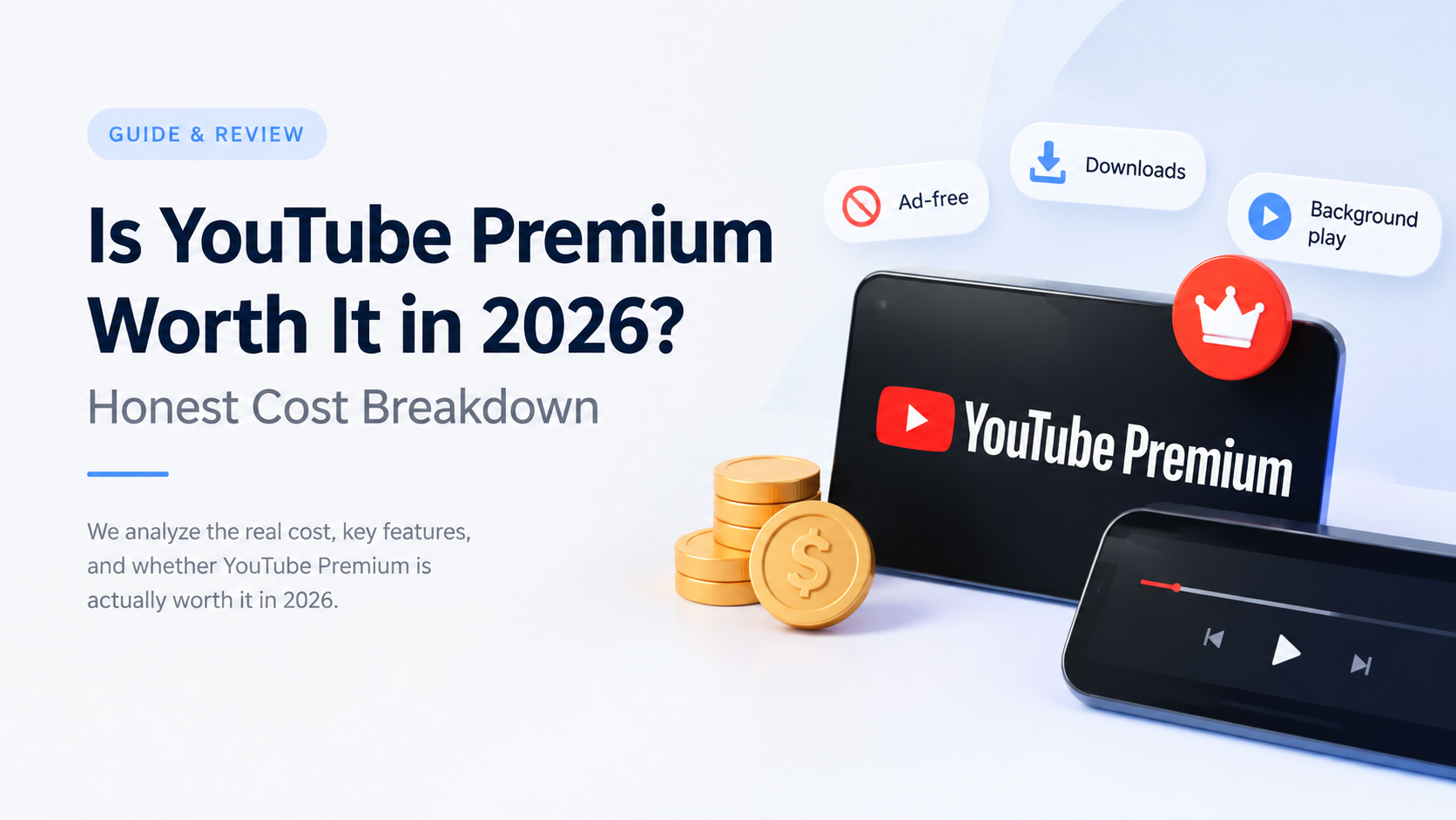 Is YouTube Premium Worth It in 2026? Honest Cost Breakdown