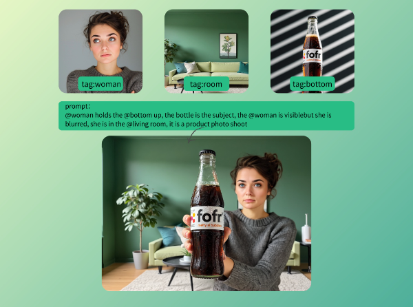 woman holding a bottom