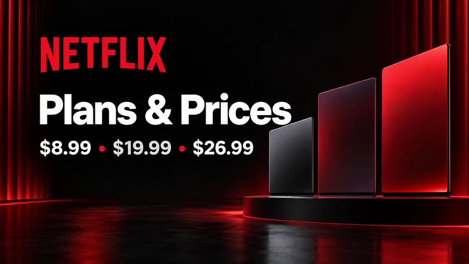 Prix des abonnements Netflix : Standard avec publicités, Standard et Premium