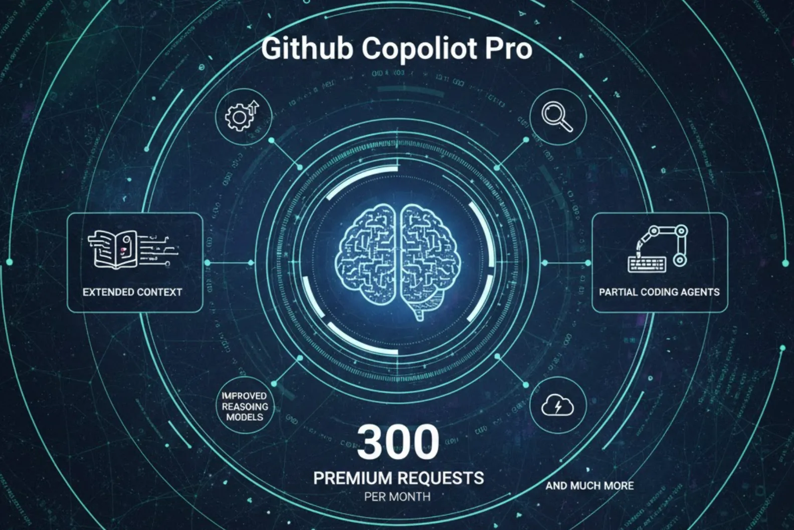 Approximately 300 premium requests per month