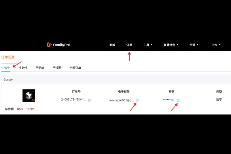 如何获取和登录FamilyPro Cursor Pro账号