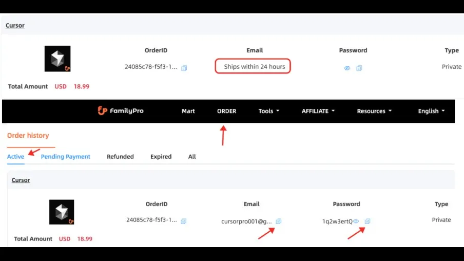 Comment utiliser le compte FamilyPro Cursor Pro ?