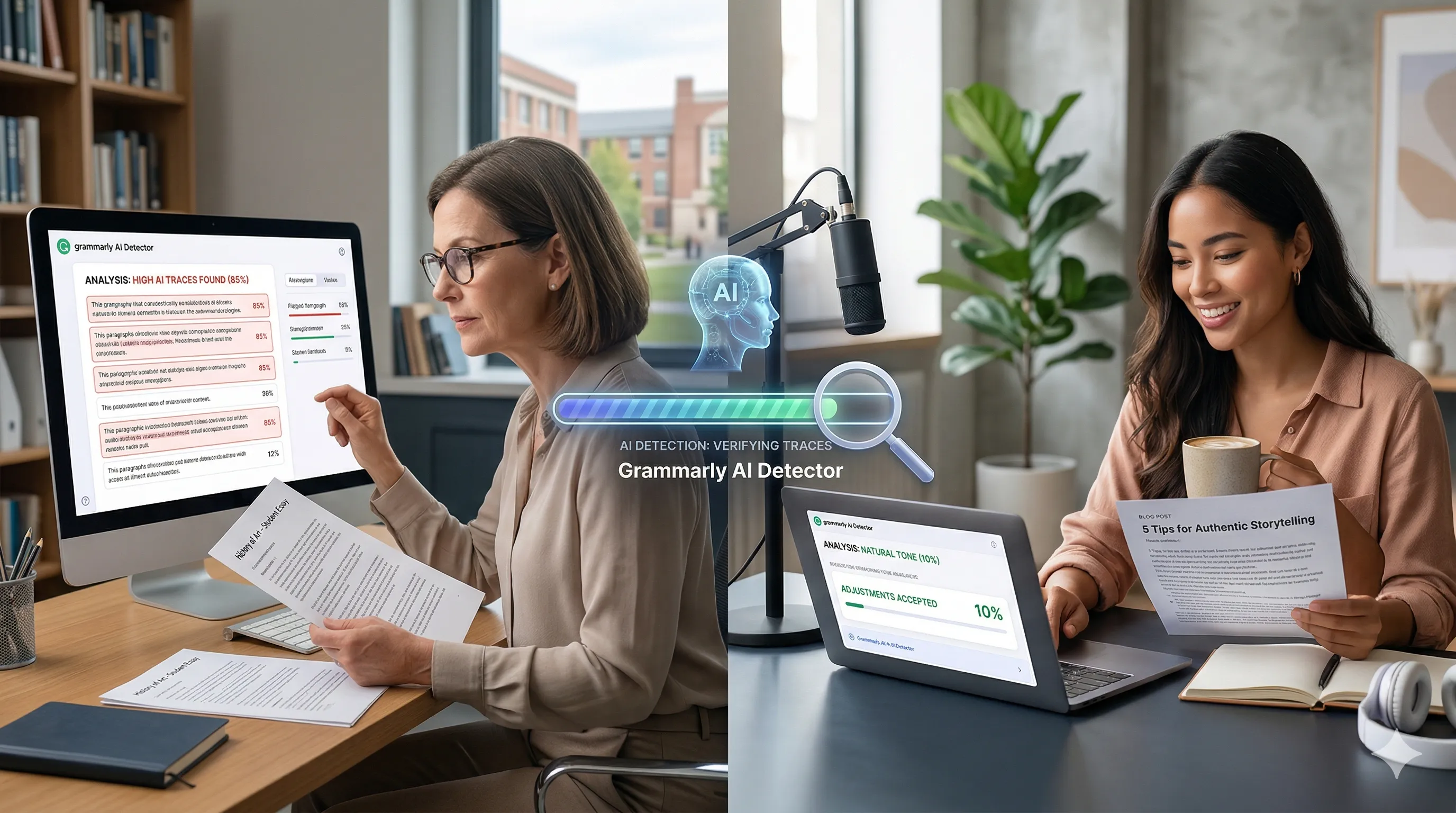 Grammarly AI detector