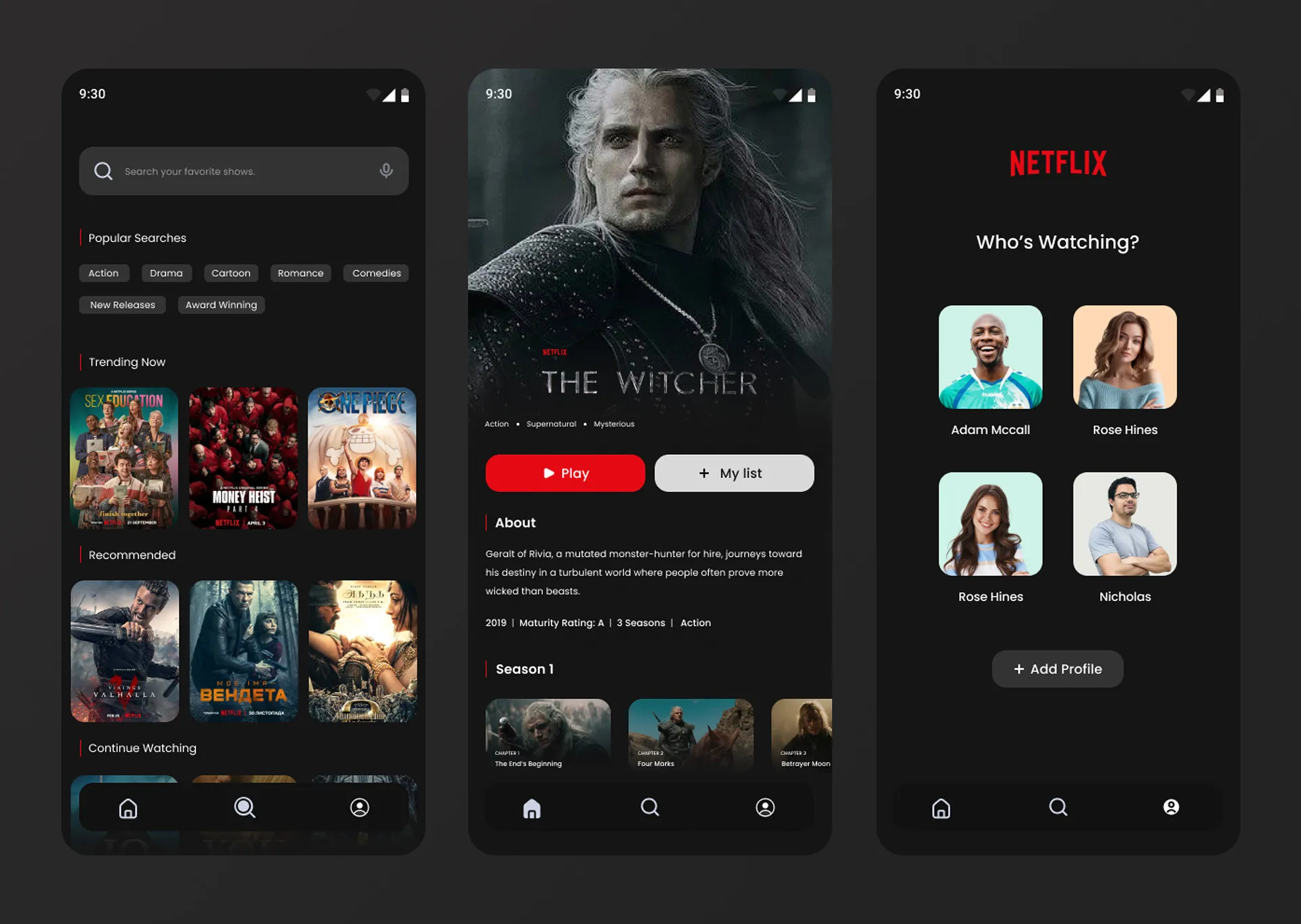 add profile on netflix app