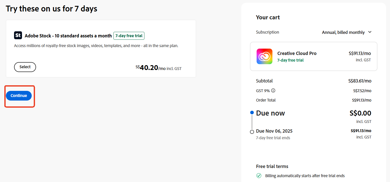 adobe creative cloud free