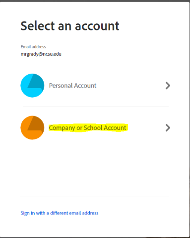 adobe creative cloud school company account