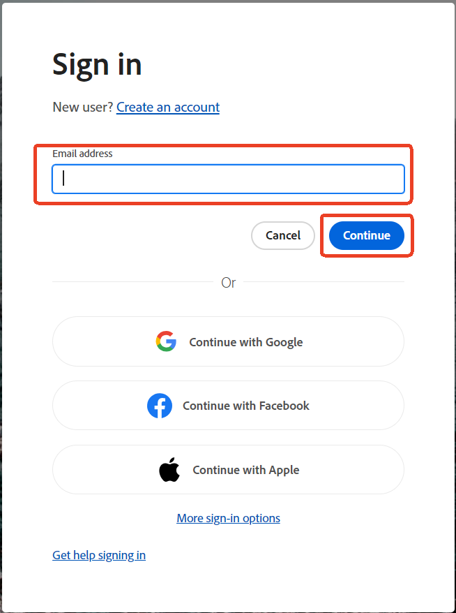 adobe creative cloud sign in