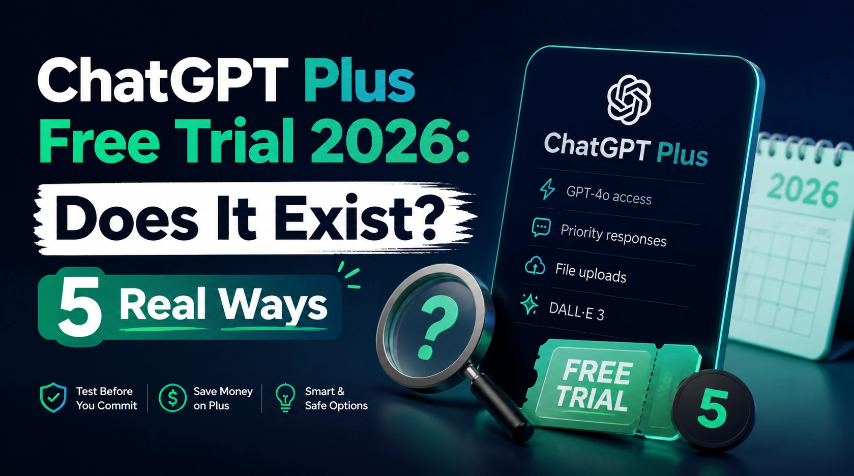ChatGPT Plus Free Trial 2026: Does It Exist? 5 Real Ways