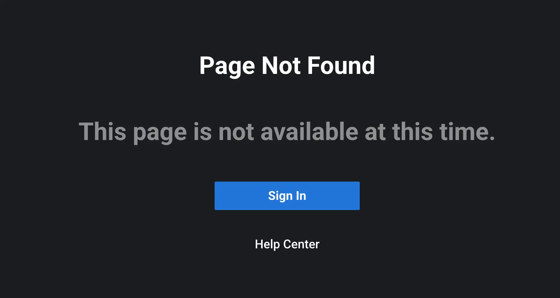 discovery+ page not found