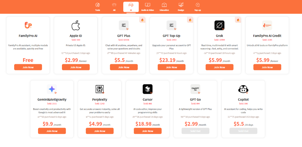 familypro multiple tools prices