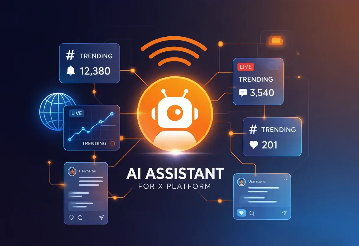 Grok connected to X platform for real-time social simulation