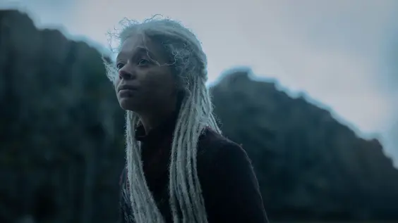 Phoebe Campbell featured in an official House of the Dragon Season 3 promotional poster