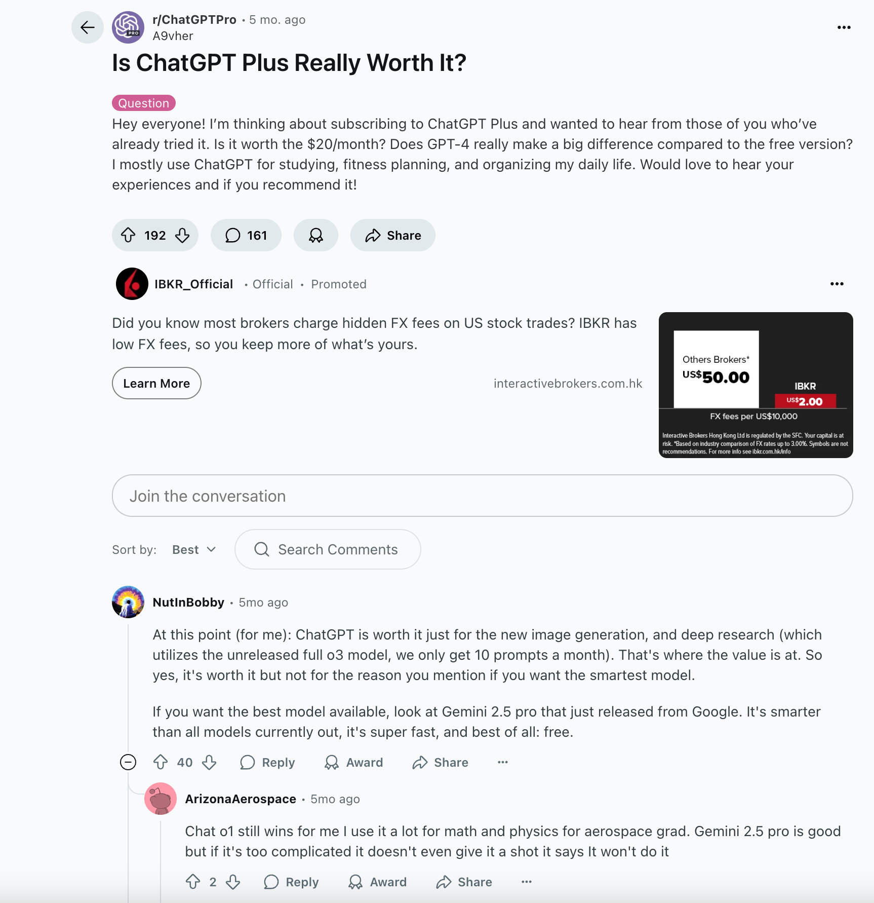 Is discussion on Whether ChatGPT Plus Is Worth It reddit