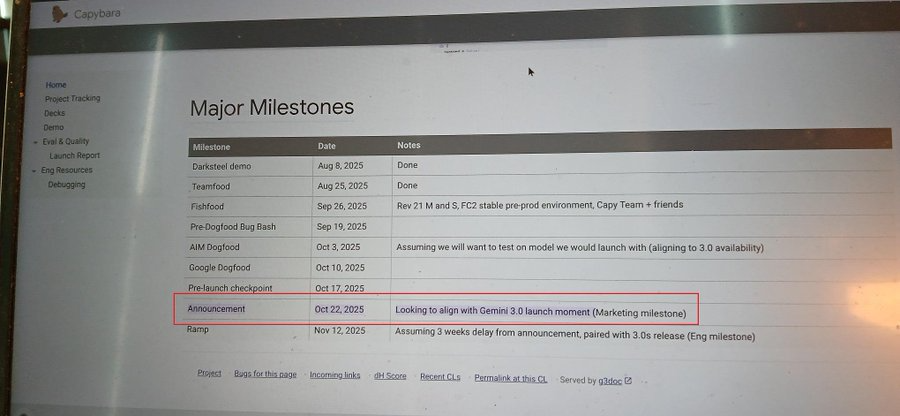 leaked internal doc says october 22 release