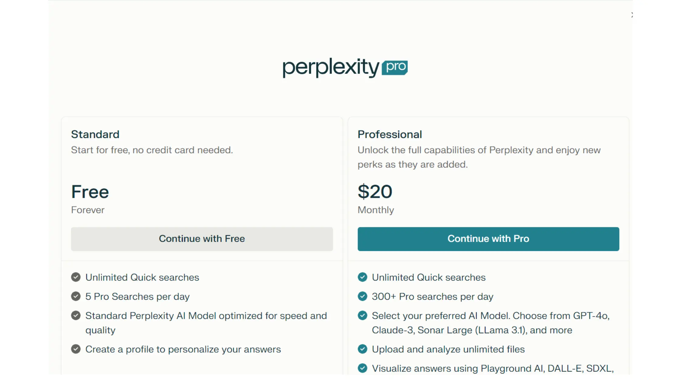 Perplexity Free Plan