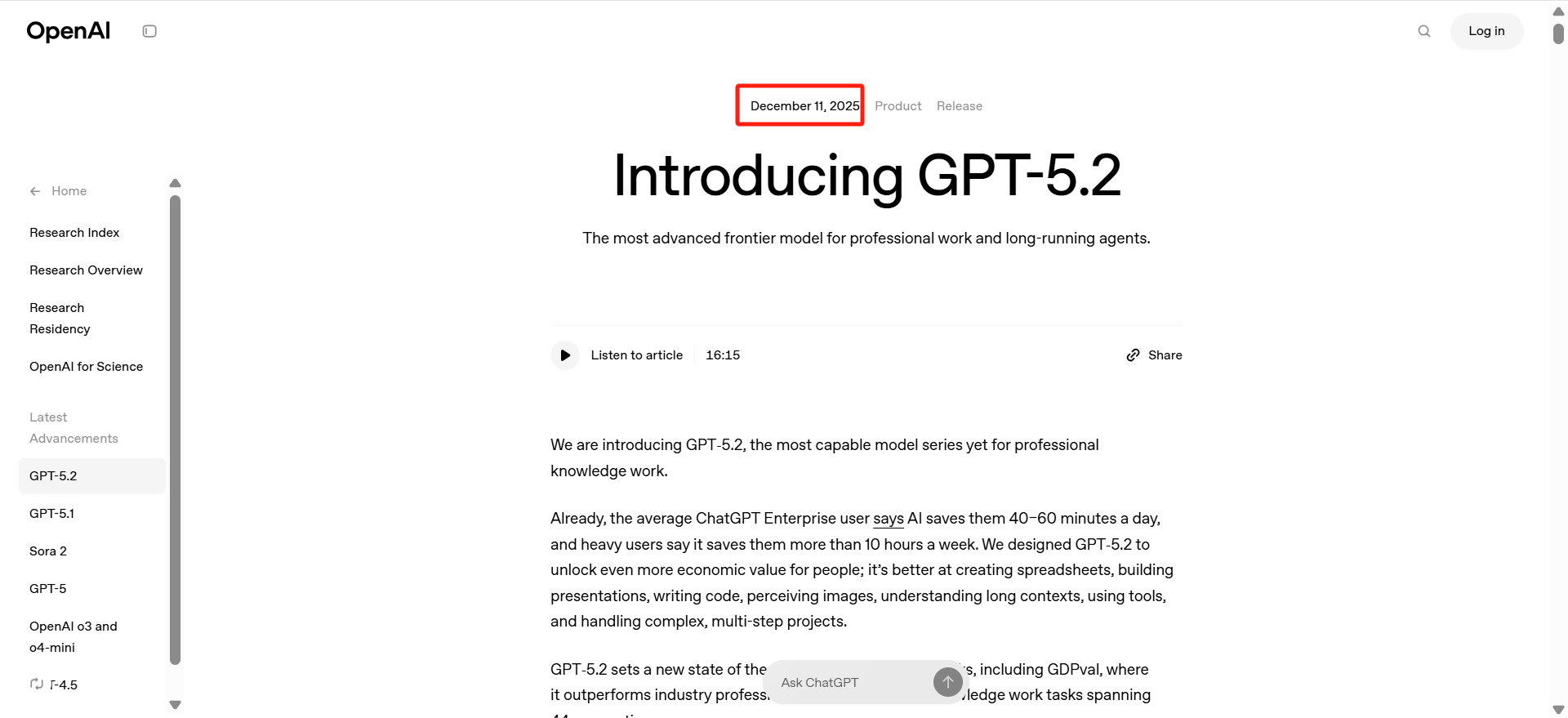 release date of gpt-5.2