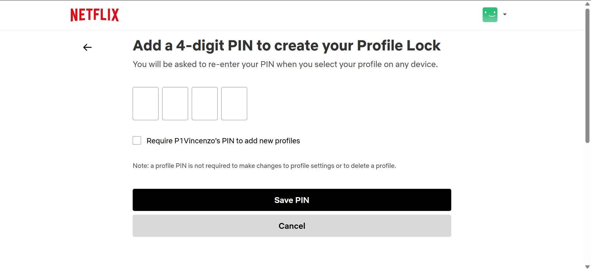 set a pin