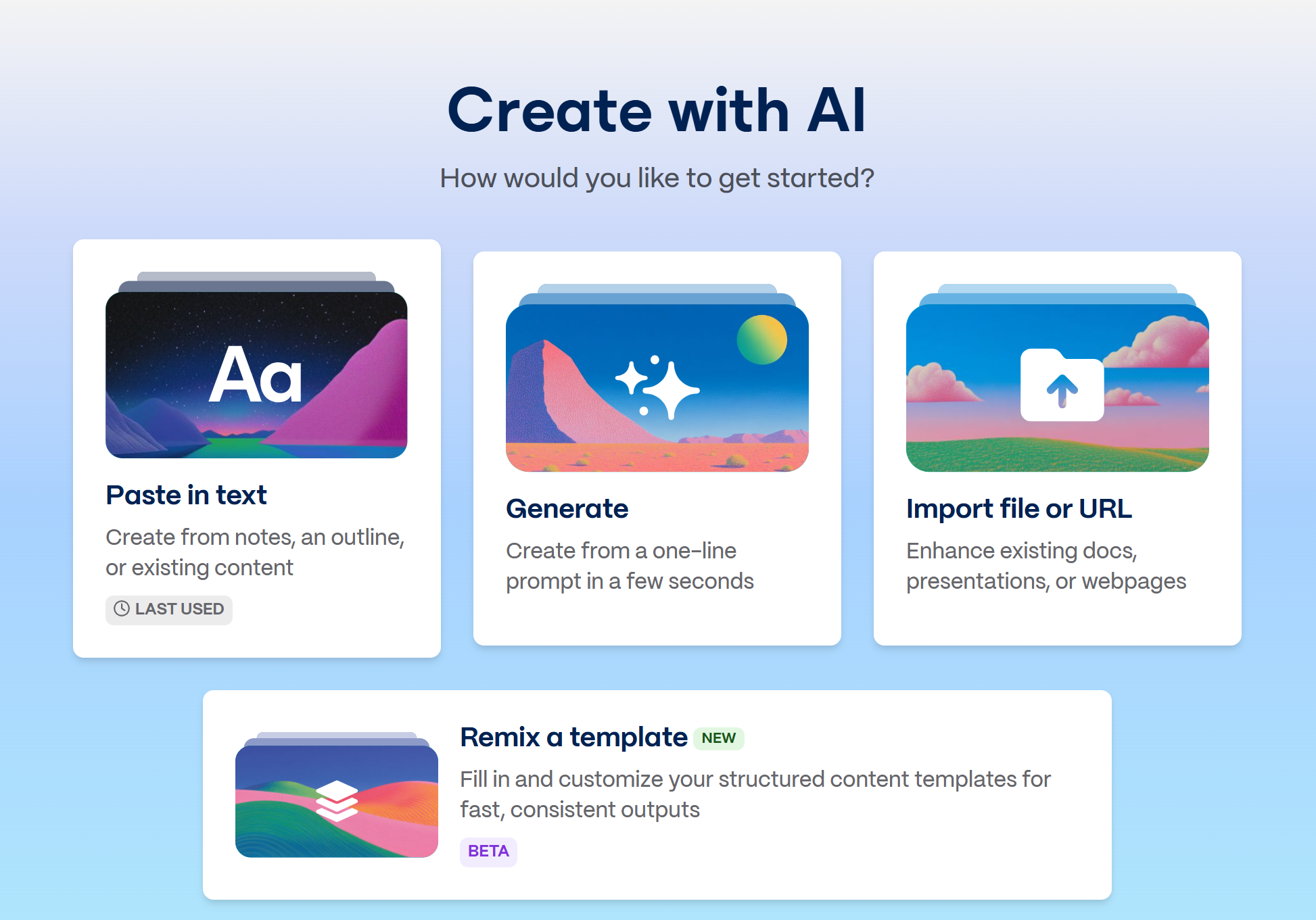 create with ai